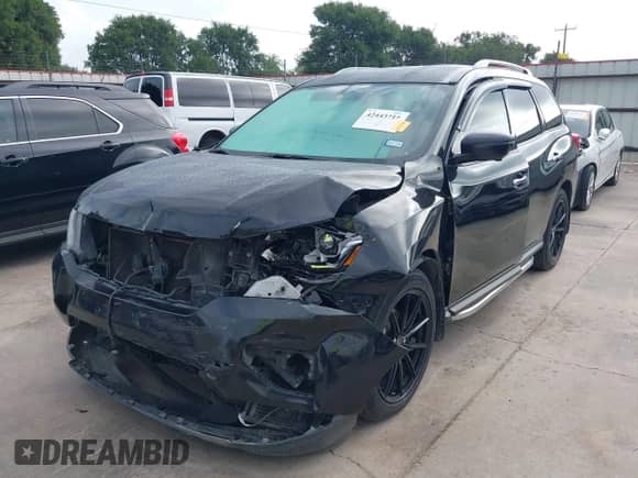 2019 Nissan Pathfinder SL with VIN 5N1DR2MN0KC654941, listed as a IAAI auction lot 42443715 with 132,734 mi miles and . Bid and sale history available at DreamBid. Image 2.