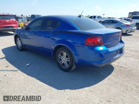 2013 Dodge Avenger SXT with VIN 1C3CDZCG7DN663772, listed as a IAAI auction lot 43372990 with 231,819 mi miles and . Bid and sale history available at DreamBid. Image 3.