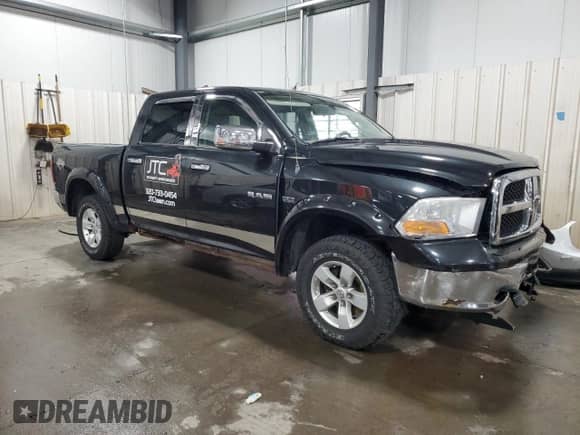 2009 Dodge 1500 SLT with VIN 1D3HV13T99S788933, listed as a Copart auction lot 64182855 with 236,390 mi miles and Salvage title. Bid and sale history available at DreamBid. Image 4.