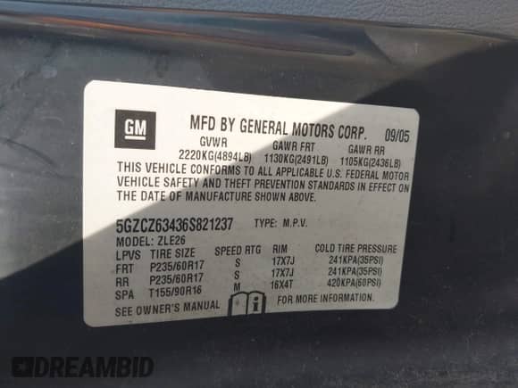 2006 Saturn VUE с VIN 5GZCZ63436S821237, выставлен на аукционе IAAI как лот 40206378 с пробегом 169 463 миль миль и . История ставок и продаж доступна на DreamBid. Изображение 9.