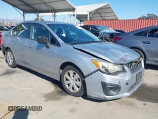 2014 Subaru Impreza with VIN JF1GJAA69EH021710, listed as a IAAI auction lot 43483684 with 58,358 mi miles and . Bid and sale history available at DreamBid. Image 1.