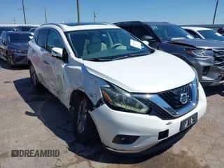 2018 Nissan Murano Platinum with VIN 5N1AZ2MG7JN117118, listed as a IAAI auction lot 43123715 with 120,051 mi miles and . Bid and sale history available at DreamBid. Image 1.