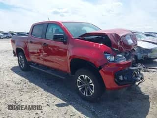 2021 Chevrolet Colorado 4WD Z71 z VIN 1GCGTDEN4M1197644, wystawiony jako IAAI lot #42206486 z przebiegiem 38 107 mil mil oraz . Historia ofert i sprzedaży dostępna na DreamBid. Obrazek 1.