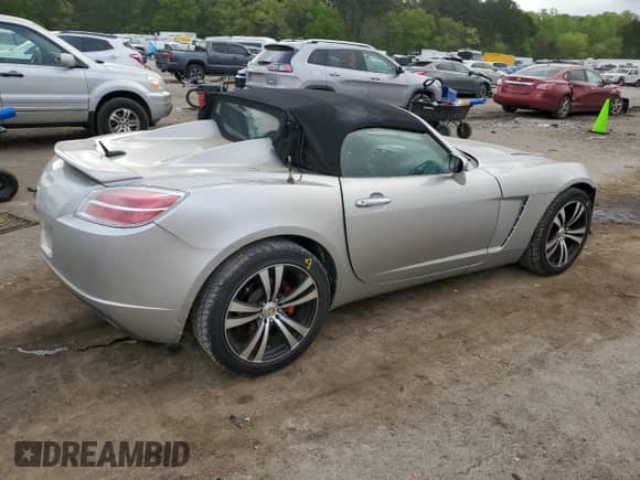 2008 Saturn Sky with VIN 1G8MC35B28Y118076, listed as a Copart auction lot 51433805 with 75,537 mi miles and Salvage title. Bid and sale history available at DreamBid. Image 3.