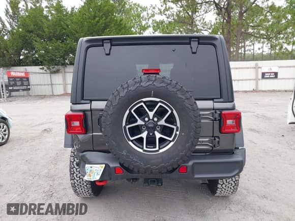 2025 Jeep Wrangler Rubicon with VIN 1C4PJXFN7SW521501, listed as a IAAI auction lot 42906778 with 7,819 mi miles and . Bid and sale history available at DreamBid. Image 16.