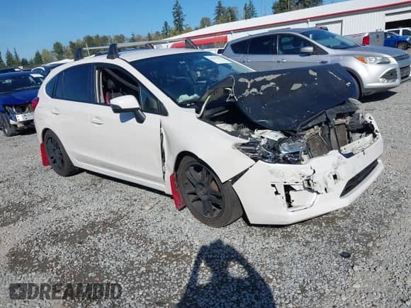 2014 Subaru Impreza 2.0i with VIN JF1GPAA67E9303224, listed as a IAAI auction lot 43287962 with 101,673 mi miles and . Bid and sale history available at DreamBid. Image 1.