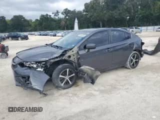 2020 Subaru Impreza Premium with VIN 4S3GKAV68L3600389, listed as a Copart auction lot 84540555 with 60,216 mi miles and Salvage title. Bid and sale history available at DreamBid. Image 1.