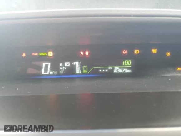 2013 Toyota Prius Two with VIN JTDZN3EUXD3209224, listed as a Copart auction lot 85172095 with 103,629 mi miles and Salvage title. Bid and sale history available at DreamBid. Image 9.