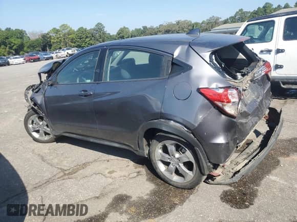 2022 Honda HR-V LX with VIN 3CZRU5H33NM707048, listed as a Copart auction lot 80670295 with 46,821 mi miles and Salvage title. Bid and sale history available at DreamBid. Image 2.