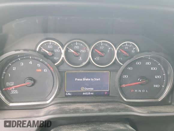 2021 Chevrolet Silverado 1500 LT with VIN 1GCUYDED3MZ335722, listed as a Copart auction lot 83830555 with 44,328 mi miles and Salvage title. Bid and sale history available at DreamBid. Image 9.