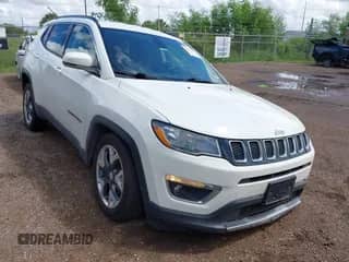 2019 Jeep Compass Limited with VIN 3C4NJDCB0KT747725, listed as a IAAI auction lot 43251726 with 97,576 mi miles and . Bid and sale history available at DreamBid. Image 1.