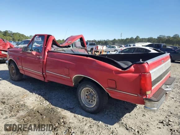 1993 Ford F-150 z VIN 1FTEF15N9PNA64694, wystawiony jako Copart lot #75443244 z przebiegiem Nie podano mil oraz Nie do naprawy • Non repairable. Historia ofert i sprzedaży dostępna na DreamBid. Obrazek 2.