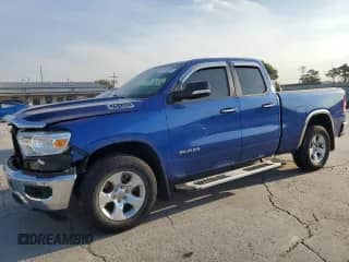 2019 Ram 1500 Big Horn with VIN 1C6SRFBTXKN602698, listed as a Copart auction lot 81216375 with 28,036 mi miles and Salvage title. Bid and sale history available at DreamBid. Image 1.