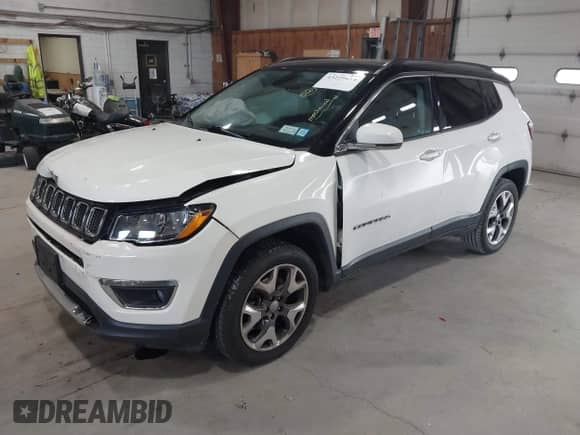 2020 Jeep Compass Limited with VIN 3C4NJDCB0LT154061, listed as a IAAI auction lot 43229414 with 88,154 mi miles and . Bid and sale history available at DreamBid. Image 17.