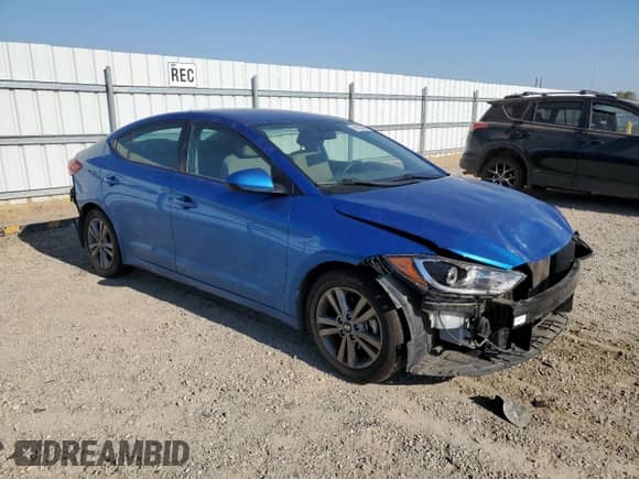 2018 Hyundai Elantra SEL with VIN 5NPD84LF6JH355888, listed as a Copart auction lot 68383805 with 44,295 mi miles and Salvage title. Bid and sale history available at DreamBid. Image 4.
