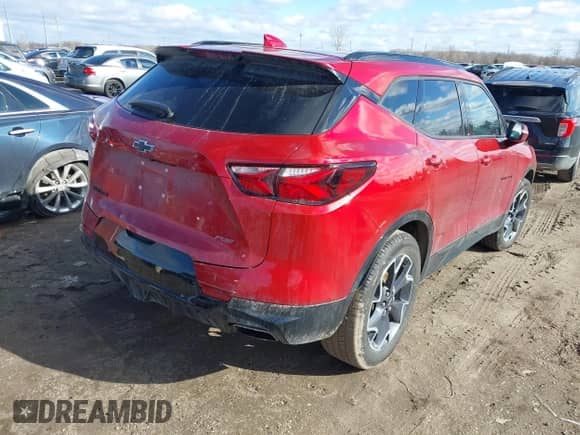 2022 Chevrolet Blazer RS с VIN 3GNKBERS9NS112212, выставлен на аукционе IAAI как лот 41663641 с пробегом 48 458 миль миль и . История ставок и продаж доступна на DreamBid. Изображение 4.