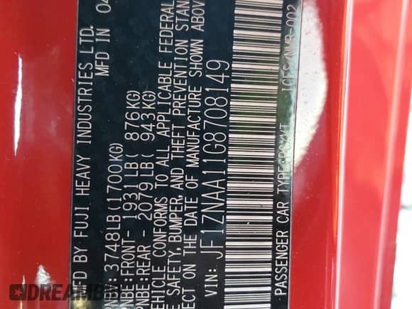 2016 Scion FR-S with VIN JF1ZNAA11G8708149, listed as a Copart auction lot 69579755 with 116,952 mi miles and Clean title. Bid and sale history available at DreamBid. Image 13.