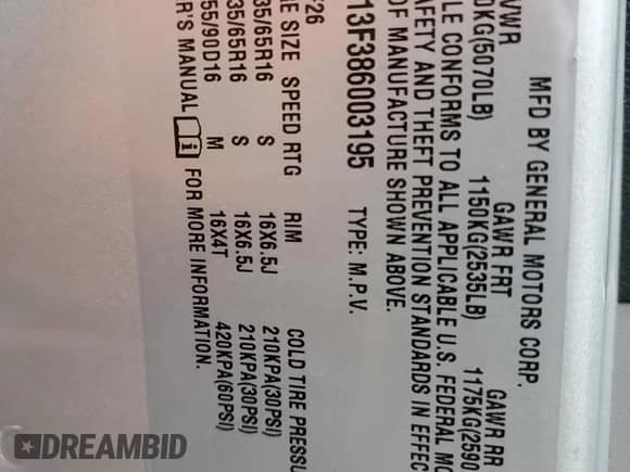 2008 Chevrolet Equinox LS с VIN 2CNDL13F386003195, выставлен на аукционе Copart как лот 74009124 с пробегом 109 173 миль миль и Списание • Salvage title. История ставок и продаж доступна на DreamBid. Изображение 13.