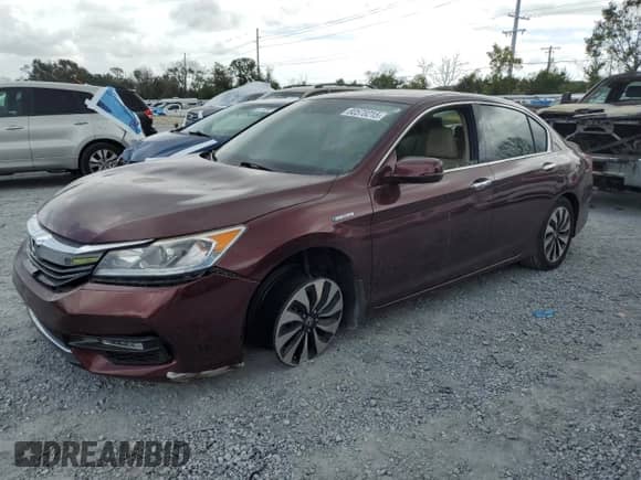 2017 Honda Accord EX-L with VIN JHMCR6F51HC006861, listed as a Copart auction lot 80578215 with 34,645 mi miles and Salvage title. Bid and sale history available at DreamBid. Image 1.