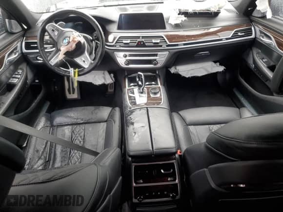 2021 BMW 7 Series 750i xDrive with VIN WBA7U2C0XMCF84373, listed as a Copart auction lot 61243595 with Not provided miles and Salvage title. Bid and sale history available at DreamBid. Image 8.