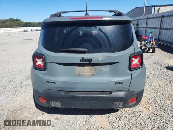 2017 Jeep Renegade Latitude with VIN ZACCJBBB8HPF94525, listed as a Copart auction lot 82455485 with 66,614 mi miles and Salvage title. Bid and sale history available at DreamBid. Image 6.