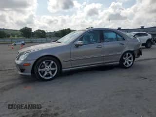 2007 Mercedes-Benz C 230 Sport with VIN WDBRF52H77E023325, listed as a Copart auction lot 67029335 with 92,615 mi miles and Clean title. Bid and sale history available at DreamBid. Image 1.