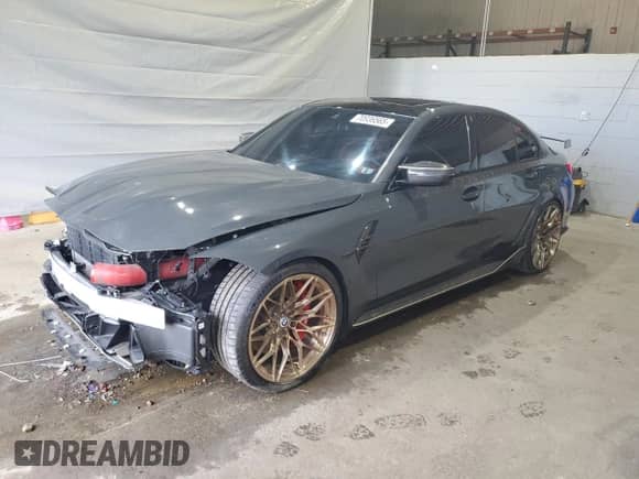 2023 BMW M3 Competition xDrive z VIN WBS43AY06PFP51199, wystawiony jako Copart lot #70936565 z przebiegiem 36 127 mil mil oraz Szkoda całkowita • Salvage title. Historia ofert i sprzedaży dostępna na DreamBid. Obrazek 1.