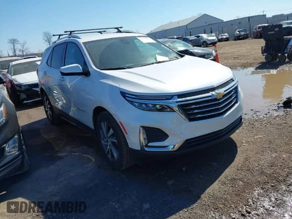 2023 Chevrolet Equinox Premier с VIN 3GNAXNEG7PL120174, выставлен на аукционе IAAI как лот 41739033 с пробегом 22 307 миль миль и . История ставок и продаж доступна на DreamBid. Изображение 1.