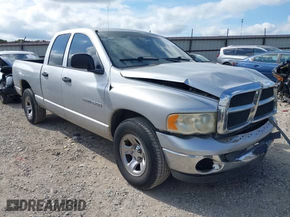 2005 Dodge 1500 SLT with VIN 1D7HA18NX5S148955, listed as a IAAI auction lot 43393509 with 141,952 mi miles and . Bid and sale history available at DreamBid. Image 1.