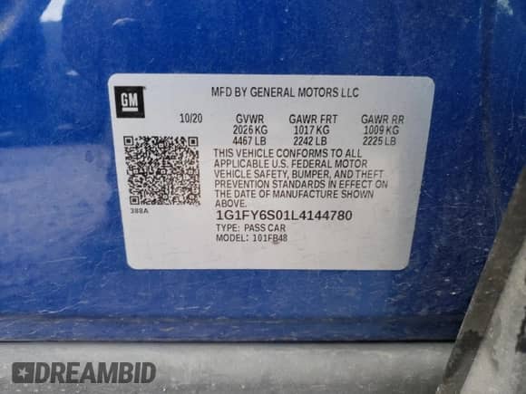 2020 Chevrolet Bolt EV LT с VIN 1G1FY6S01L4144780, выставлен на аукционе Copart как лот 47986603 с пробегом 16 581 миль миль и . История ставок и продаж доступна на DreamBid. Изображение 12.