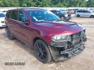 2019 Dodge Durango GT Plus with VIN 1C4RDHDG7KC844619, listed as a IAAI auction lot 42443328 with 135,610 mi miles and . Bid and sale history available at DreamBid. Image 1.