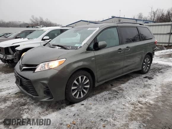 2018 Toyota Sienna LE with VIN 5TDJZ3DC3JS201888, listed as a Copart auction lot 43335695 with 81,346 mi miles and Salvage title. Bid and sale history available at DreamBid. Image 1.