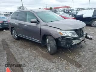 2014 Nissan Pathfinder SL with VIN 5N1AR2MN5EC662945, listed as a IAAI auction lot 40799859 with 175,782 mi miles and . Bid and sale history available at DreamBid. Image 1.