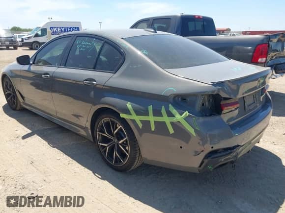 2021 BMW 5 Series 530i with VIN WBA53BH03MWX19966, listed as a IAAI auction lot 42242130 with 73,716 mi miles and . Bid and sale history available at DreamBid. Image 3.