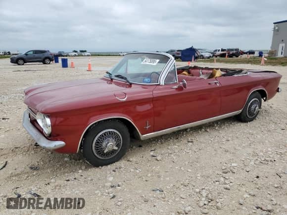 1964 Chevrolet Corvair with VIN 40967W228581, listed as a Copart auction lot 54175095 with 48,862 mi miles and Salvage title. Bid and sale history available at DreamBid. Image 1.