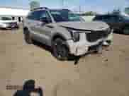 2025 Kia Sorento X-Line EX with VIN 5XYRHDJF2SG325479, listed as a Copart auction lot 55058605 with 5,525 mi miles and Salvage title. Bid and sale history available at DreamBid. Image 14.