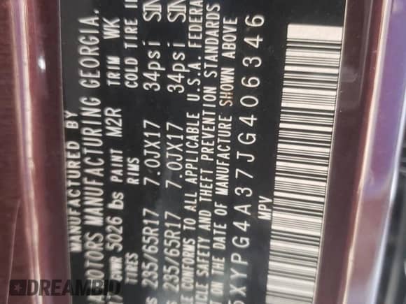 2018 Kia Sorento L z VIN 5XYPG4A37JG406346, wystawiony jako Copart lot #85595685 z przebiegiem 96 487 mil mil oraz Czysty tytuł • Clean title. Historia ofert i sprzedaży dostępna na DreamBid. Obrazek 13.