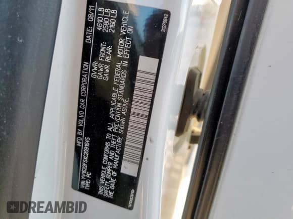 2012 Volvo S60 T5 с VIN YV1622FSXC2091645, выставлен на аукционе Copart как лот 81928655 с пробегом 140 299 миль миль и Списание • Salvage title. История ставок и продаж доступна на DreamBid. Изображение 12.