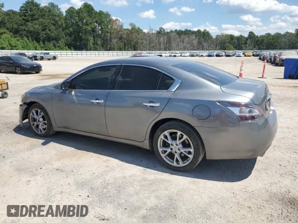 2014 Nissan Maxima S with VIN 1N4AA5AP2EC906334, listed as a Copart auction lot 70993085 with 163,245 mi miles and Salvage title. Bid and sale history available at DreamBid. Image 2.