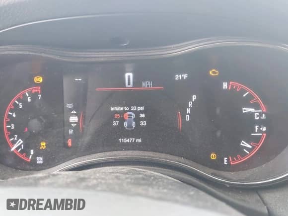 2020 Dodge Durango GT with VIN 1C4RDJDG2LC213530, listed as a IAAI auction lot 41555712 with 115,477 mi miles and . Bid and sale history available at DreamBid. Image 16.