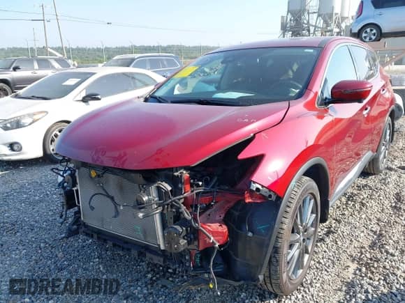 2021 Nissan Murano SV with VIN 5N1AZ2BJ8MC135576, listed as a IAAI auction lot 42573516 with 28,307 mi miles and . Bid and sale history available at DreamBid. Image 2.