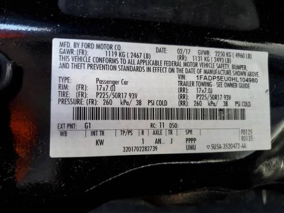 2017 Ford C-Max SE with VIN 1FADP5EU0HL104980, listed as a Copart auction lot 80564965 with 51,719 mi miles and Salvage title. Bid and sale history available at DreamBid. Image 13.