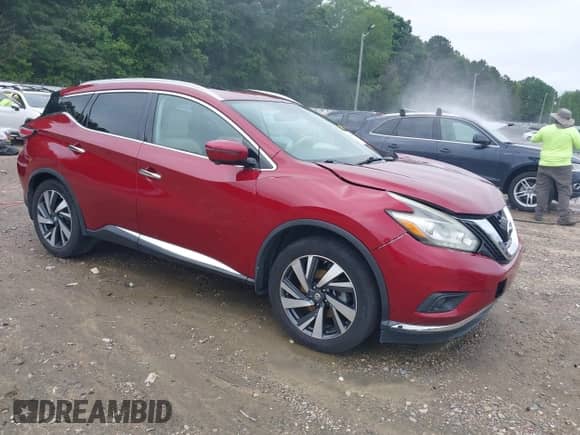 2018 Nissan Murano SV z VIN 5N1AZ2MG3JN139312, wystawiony jako IAAI lot #42368953 z przebiegiem 57 824 mil mil oraz . Historia ofert i sprzedaży dostępna na DreamBid. Obrazek 1.