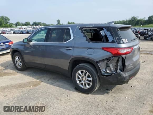 2021 Chevrolet Traverse LS with VIN 1GNERFKW6MJ198705, listed as a Copart auction lot 59491455 with 71,087 mi miles and Non repairable. Bid and sale history available at DreamBid. Image 2.