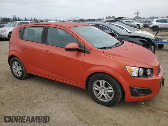 2012 Chevrolet Sonic LS with VIN 1G1JB6SH8C4108926, listed as a Copart auction lot 55526515 with 65,914 mi miles and Salvage title. Bid and sale history available at DreamBid. Image 4.