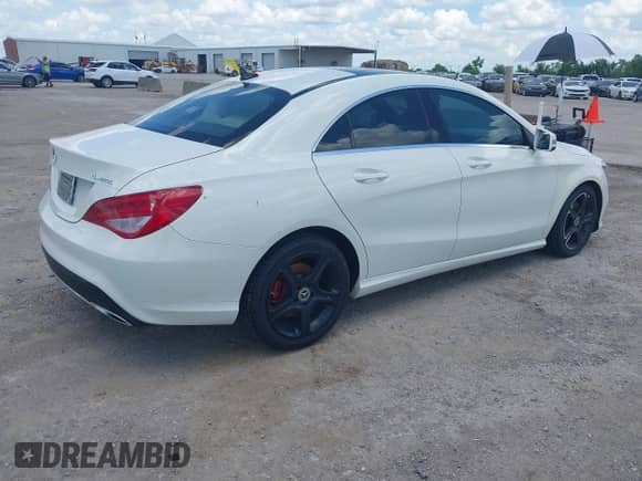 2018 Mercedes-Benz CLA 250 with VIN WDDSJ4GB3JN546211, listed as a IAAI auction lot 42465220 with 35,020 mi miles and . Bid and sale history available at DreamBid. Image 4.