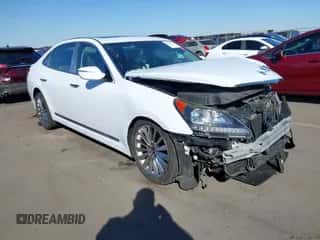 2014 Hyundai Equus Ultimate z VIN KMHGH4JHXEU089655, wystawiony jako IAAI lot #41610773 z przebiegiem Nie podano mil oraz . Historia ofert i sprzedaży dostępna na DreamBid. Obrazek 1.