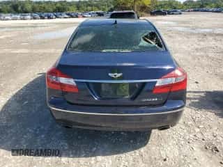 2011 Hyundai Genesis with VIN KMHGC4DFXBU114932, listed as a Copart auction lot 84250925 with 105,351 mi miles and Salvage title. Bid and sale history available at DreamBid. Image 6.