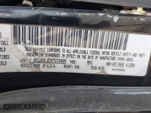 2003 Jeep Grand Cherokee Overland с VIN 1J8GW68J63C533995, выставлен на аукционе IAAI как лот 42482666 с пробегом 210 389 миль миль и . История ставок и продаж доступна на DreamBid. Изображение 9.