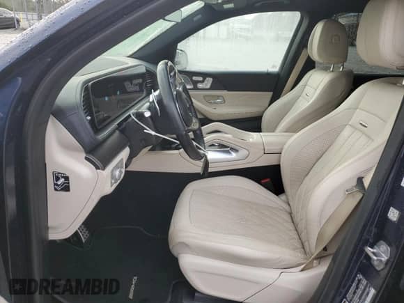 2021 Mercedes-Benz GLS 63 AMG with VIN 4JGFF8KE0MA291269, listed as a Copart auction lot 43530265 with 55,124 mi miles and Salvage title. Bid and sale history available at DreamBid. Image 7.